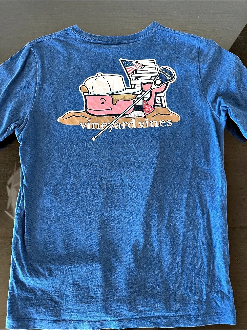 vineyard vines Graphic Pocket Short Sleeve Tee in Blue Size Medium